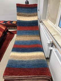 Loribaft Tappeto persiano 300x90 Blu (Iran) Annodato A Mano