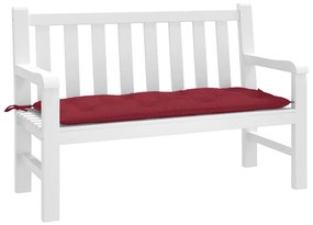 Cuscino Per Panca Rosso Vino 120x50x7 Cm İn Tessuto Oxford /