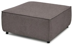 Pouf in velluto a coste marrone chiaro Nihad modular - Bobochic Paris
