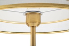 Lampada da terra nera/dorata con paralume in tessuto (altezza totale 153 cm) Levels – Mauro Ferretti