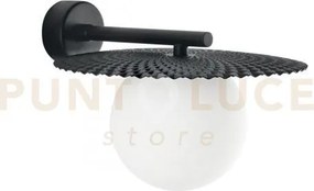 Applique a parete chaplin nera 1 luce attacco g9 22x25,5x16,5cm in ...