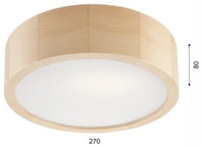 Lampada a soffitto NATURAL 1xE27/60W/230V Ø27 cm pino