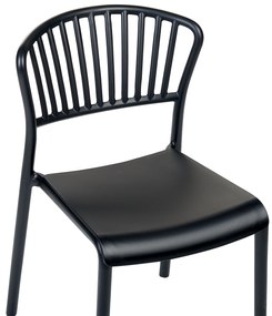 Set di 4 sedie da pranzo nero GELA Beliani