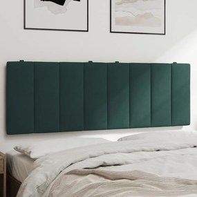Cuscino testiera verde scuro 140 cm in velluto