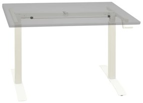 Telaio scrivania altezza regolabile manuale a manovella bianco
