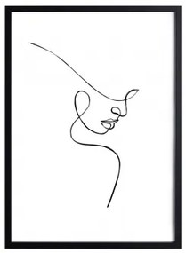 Poster decorativo (50x70 cm) Vrye Piatto B & Legno Nero - Sklum