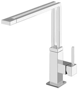 Miscelatore Monocomando Lavello con Canna Girevole Cromo Duplice 17041 Gessi