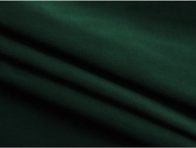 Chaise longue verde scuro (con penisola a destra) con rivestimento in velluto Ekahi – Makamii