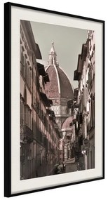 Poster  Cathedral Dome  Cornice Quadri Cornice nera con pass-partout, Larghezza x Altezza Home decor 20x30