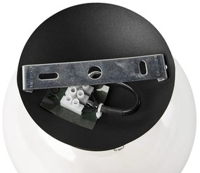 Plafoniera Art Déco nera - Pallon