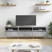 Mobile TV Grigio Cemento 150x30x44,5 cm Legno Multistrato 831272