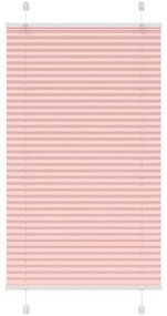 Tenda Plissettata Rosa 75x150 Cm Larghezza Tessuto 74,4 Cm /