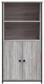 Credenza grigio sonoma 62x36x121,5 cm in legno multistrato