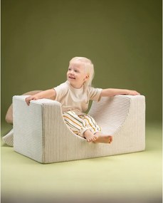 Gioco per psicomotricità color crema in velluto a coste 3 pz altezza totale 37 cm 75x49 cm Rainbow Montessori – Wigiwama