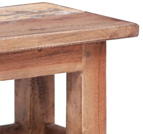 Tavolini impilabili 2 pz in legno massello di recupero