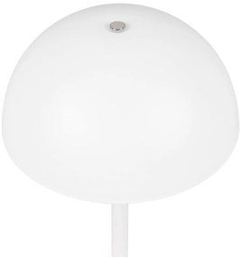 Lampada da tavolo LED bianco opaco con paralume in metallo (altezza totale 21 cm) Munoz – Trio
