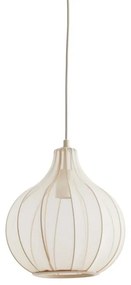 Lampada a sospensione beige con paralume in tessuto ø 29 cm Elati - Light &amp; Living