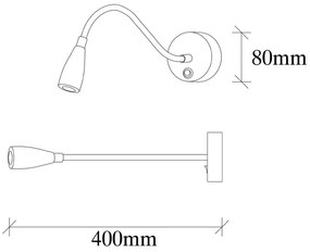 Lampada da parete dorata Reading – Opviq lights