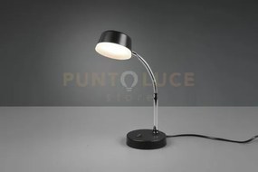 Kiko lampada da studio nera flessibile h. 41cm a led 4,5w 500lm, 3000k