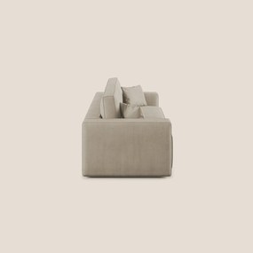 Morfeo divano con seduta estraibile in morbido tessuto impermeabile T02 beige 180 cm