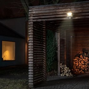 Proiettore da esterno LED con sensore, 50W, 230V, 4500K, IP65, nero