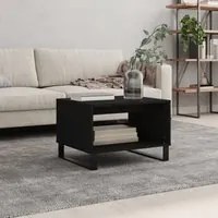 Tavolino da Salotto Nero 60x50x40 cm in Legno Multistrato 829261