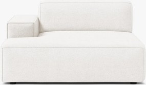 Modulo chaise longue Jodie con bracciolo in bouclé Baloo – L162 cm