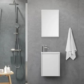 Mobile da bagno con lavabo COMO 40 cm bianco opaco