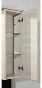 Specchio Contenitore Con Illuminazione Rimini lucido bianco L 100 x H 108 x P 18.5 cm