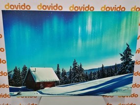 Quadro su tela – Paesaggio invernale fiabesco