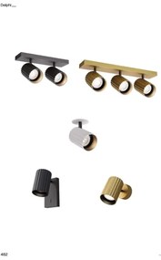 Redo 01-2549 - Faretto da parete orientabile DELPHI 1xGU10/7W/230V nero