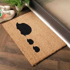 Zerbino in fibra di cocco 40x60 cm Hedgehog Family - Artsy Doormats