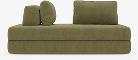 Rift divano letto matrimoniale 2 posti e 3 posti con schienali mobili - materasso alto 24 cm e memory foam in tessuto smacchiabile T31