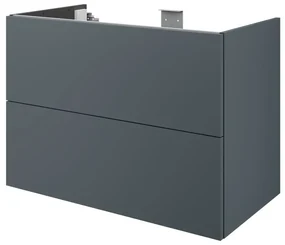 Mobile da bagno sotto lavabo SENSEA Neo laccato lucido L 90 x H 64 x P 48 cm 2 cassetti, lavabo non incluso
