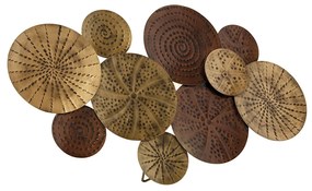 Applique da parete Art Déco oro antico 71 cm - Kelly