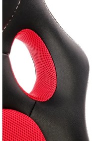 Sedia da ufficio KENU nera/rossa