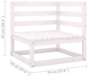 Set Divani da Giardino 6 pz con Cuscini Legno Massello di Pino