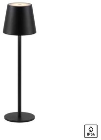 Leuchten Direkt19250-18-LED Lampada ricaricabile da esterno EURIA LED/3W/5V IP54 nero