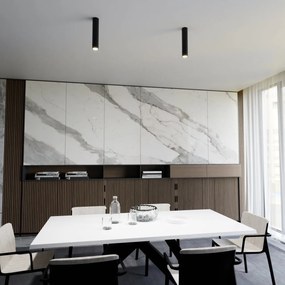 Plafoniera TECNO 1M da soffitto base GU10 Nera