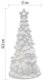 Alberello natalizio a LED, 2xAA, bianco caldo