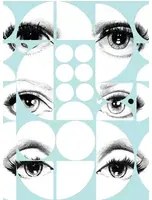 Mindthegap Carta da parati Eyes and Circles - WP20086