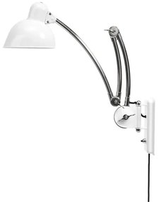 KAISER idell™ 6559-W Applique da Parete Bianco/Cromo - Fritz Hansen