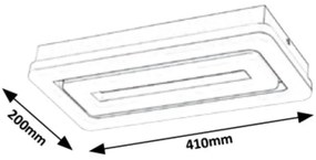 Rabalux 5648 - Plafoniera LED ALANA LED/40W/230V bianco