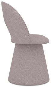 Sedia da pranzo lavanda in imbottito Kalo – Makamii