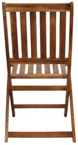 DRESDA - sedia da giardino pieghevole in legno massiccio di acacia