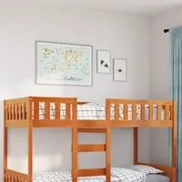 Letto Bambini senza Materasso Marrone Cera 90x200 cm Legno Pino 855017