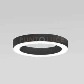 Flor p/m - plafoniera colore nero a led 3000k 3500lm 50w dimmerabil...