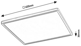 Rabalux 2291 - Plafoniera LED RGB dimmerabile RASMUS LED/22W/230V + telecomando