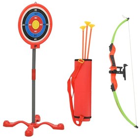Set di Tiro con l'Arco per Bambini con Arco, Frecce e Bersaglio 5 pz, Set di Tiro con l'Arco per Bambini Arco e Frecce con Bersaglio