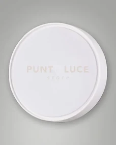 Hatton plafoniera bianca  2 luci attacco  e27 d.30cm c/sensore